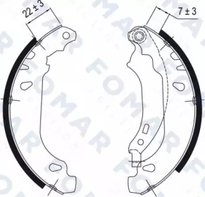 Комлект тормозных накладок FOMAR Friction FO 9048